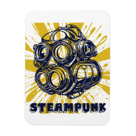 Steampunk Vintage Art - Flexible Photo Magnet マグネット