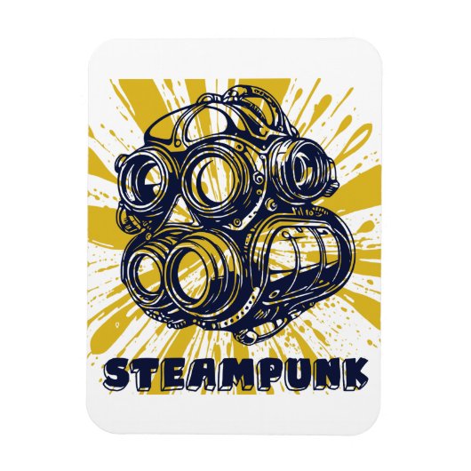 Steampunk Vintage Art - Flexible Photo Magnet マグネット (縦)