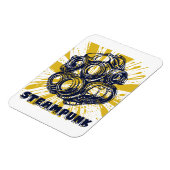 Steampunk Vintage Art - Flexible Photo Magnet マグネット (左側)