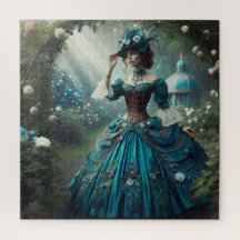 Steampunk Vintage Victorian Garden Lady