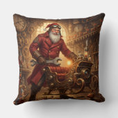 Steampunk Weihnachtsmann Werkstatt クッション (裏面)