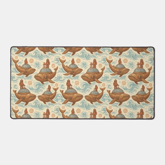 Steampunk Whale Sub Voyage デスクマット (正面)