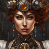 Steampunk Wild wild West Woman decoupage v3 薄葉紙