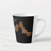 Steampunk WingedハートとギアThunder_Cove カフェラテマグ (右)