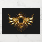 Steampunk wings スパークリングワインラベル (シングルラベル)