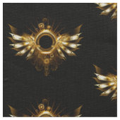 Steampunk wings ファブリック (クローズアップ)