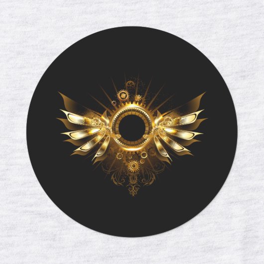 Steampunk wings ラベル (デザイン1)