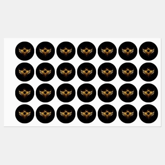 Steampunk wings ラベル (シート)