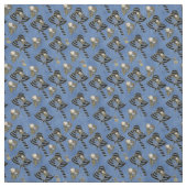 Steampunk with Ladies Hats on Blue Denim ファブリック (見本)