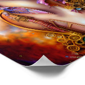 Steampunk Woman # 2 、デジタルアート ポスター (角)