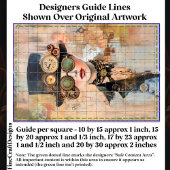 Steampunk Woman CollageポートレートDJ9L Decompage 薄葉紙