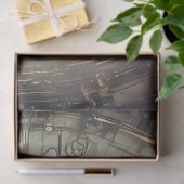 Steampunk Woman Decoupage vé3 薄葉紙 (ギフト)