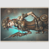 Steampunk woman Ready or not 薄葉紙 (正面)