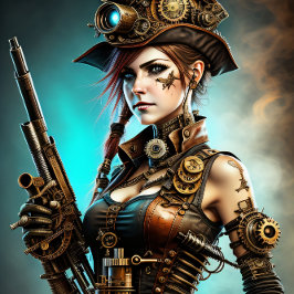 Steampunk woman Ready or not v7.1 薄葉紙