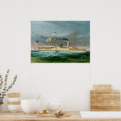 Steamship "Erie" – アメリカのファインアートポスター ポスター (キッチン)