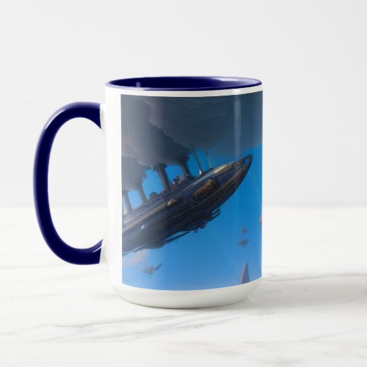 Steamship Steampunk Mug マグカップ (左)