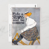STEARNSに乗ってコンテンツになるヴィンテージ自転車ポスター ポストカード (正面/裏面)