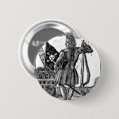 Stedeのボンネットの海賊ポートレート 缶バッジ (正面&裏面)