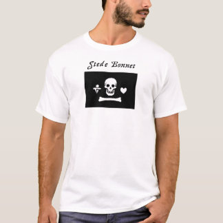 Stedeのボンネットの海賊旗のTシャツ Tシャツ