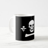 Stedeのボンネットの海賊旗 コーヒーマグカップ (正面左)