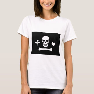 Stedeのボンネットの海賊旗 Tシャツ