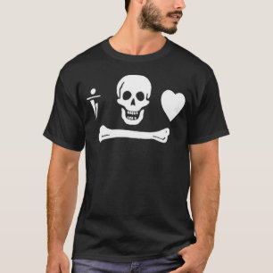 Stedeのボンネットの海賊旗 Tシャツ
