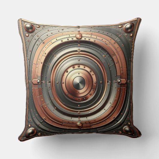 steel and copper metal object クッション (裏面)