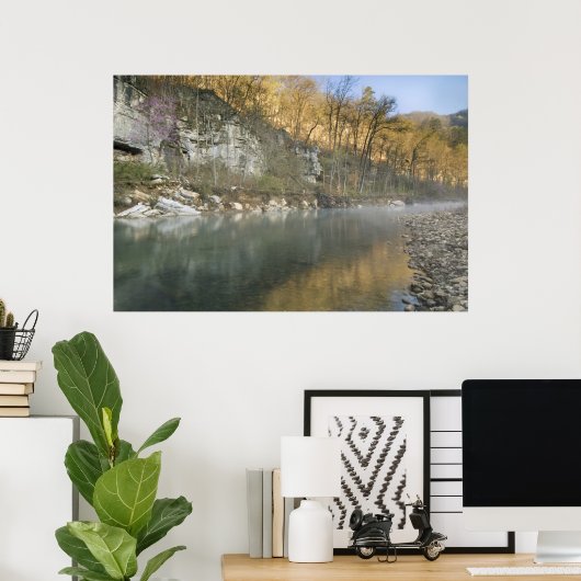 Steel CreekアクセスのRoark Bluffでのサンライズ ポスター (ホームオフィス)