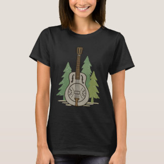 Steel Dobro Forest – Rustic Music Lover Art Tシャツ