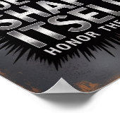 Steel Doesn’t Shape Itself – Blacksmith Quote ポスター (角)