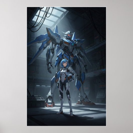 Steel Guardian: Mecha & Pilot Art Poster ポスター (正面)