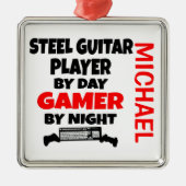 Steel Guitar Playerが遊のビデオゲームを愛 メタルオーナメント (正面)