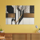 Steel Leaves キャンバスプリント (インサイチュ (リビング))