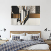 Steel Leaves キャンバスプリント (インサイチュ (寝室))