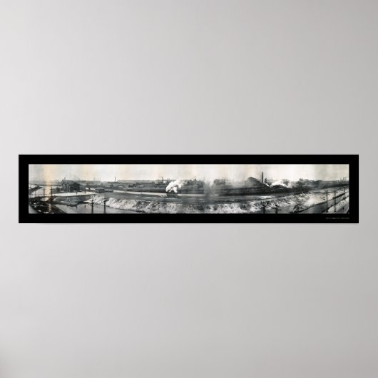 Steel Mills Gary IN Photo 1912 ポスター (正面)