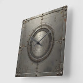 steel object スクエア壁時計 (傾斜)