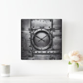 steel object  スクエア壁時計 (ホーム)