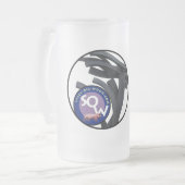 Steel-Oil-Wood.com フロストグラスビールジョッキ (正面左)