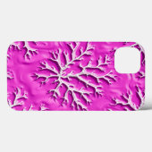 Steel Pink Textured Tree iPhone Case Case-Mate iPhoneケース (裏面 (横))