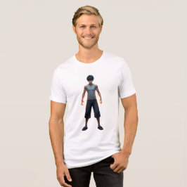 Steel Stance | フルボディ アニメ戦士 フロントTシャツ トライブレンドTシャツ