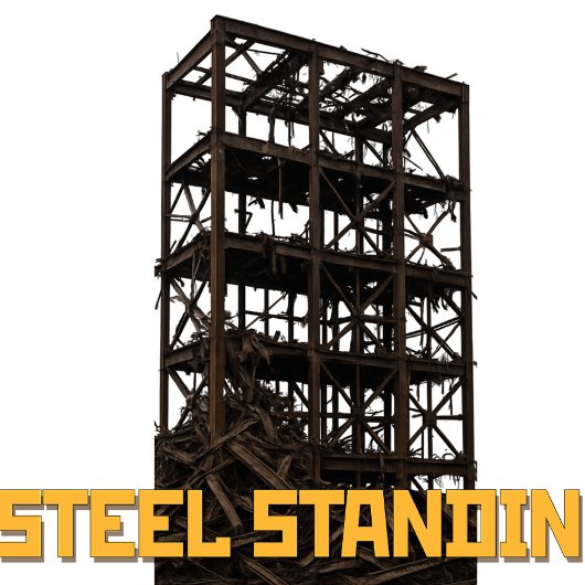 "STEEL STANDING – Tougher Than a Demolition!" Tシャツ