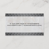Steel Stone | 建設業の修理工 名刺 (裏面)