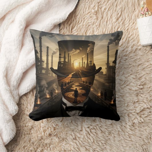 Steel & Sunsets Exploring the Industrial Frontier クッション (ブランケット)