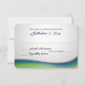 Steel Wave BlueおよびGreen Response 出欠カード (正面)