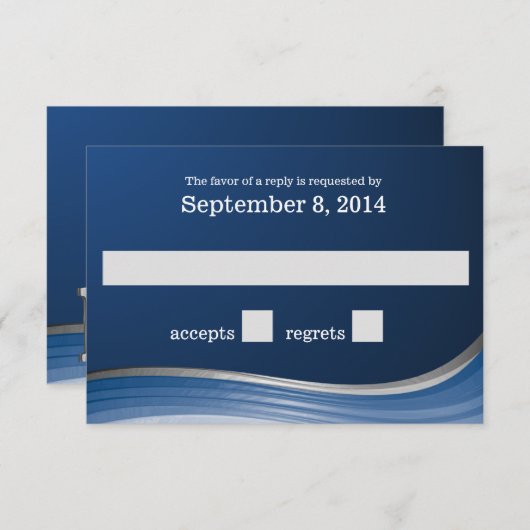 Steel Wave Blue RSVP (正面/裏面)