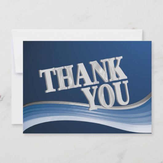 Steel Wave Thank You Flat Note サンキューカード (裏面)