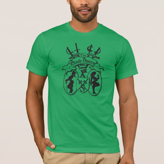 Steeleの姉妹のグリーンマンのワイシャツ Tシャツ (正面)