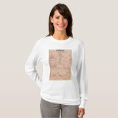 Steele郡、ミネソタの地図 Tシャツ (正面フル)