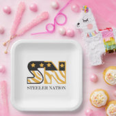 Steeler Nation Party Plate ペーパープレート (パーティー)