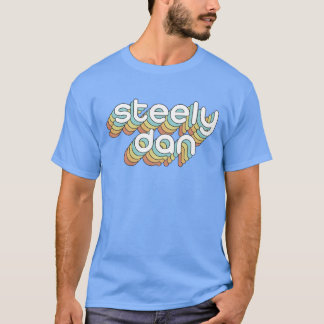 Steely Dan レトロ ファッション タイポグラフィーデザイン ヴィンテージ Tシャツ